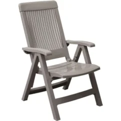 GROSFILLEX Fauteuil Dossier Réglable Fidji 3 - Taupe