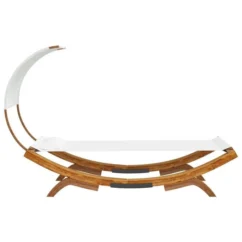 Hamac Avec Auvent 100x200x126 Cm Bois Courbé Massif Crème -Chair Soldes Boutique hamac avec auvent 100x200x126 cm bois courbe massif creme 3666722762663 1409411