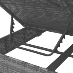 Lit De Jardin à Baldaquin Polyester Et Résine Tressée Gris Uvo -Chair Soldes Boutique lit de jardin a baldaquin polyester et resine tressee gris uvo 3666722558327 386075