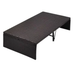 Lit De Jardin à Baldaquin Résine Tressée Marron Uvo -Chair Soldes Boutique lit de jardin a baldaquin resine tressee marron uvo 3666722560306 384075