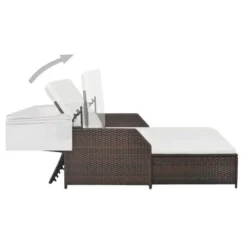 Lit De Jardin Avec Auvent Résine Tressée Marron Et Blanc Imia -Chair Soldes Boutique lit de jardin avec auvent resine tressee marron et blanc imia 3666722558815 385543