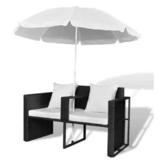 Lit De Jardin Avec Parasol Résine Tressée Noire Uvo 6 Lit De Jardin Avec Parasol Résine Tressée Noire Uvo -Chair Soldes Boutique lit de jardin avec parasol resine tressee noire uvo 3666722560030 384462