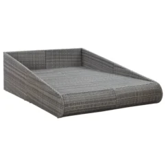 Lit De Jardin Gris 200x139 Cm Résine Tressée -Chair Soldes Boutique lit de jardin gris 200x139 cm resine tressee 8719883860411 980753