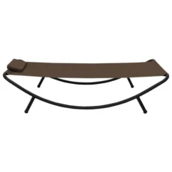 Lit De Jardin Marron 200x90 Cm Acier 2 -Chair Soldes Boutique lit de jardin marron 200x90 cm acier 3666722528276 554113