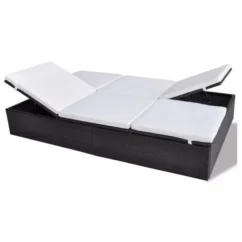 Lit De Jardin Résine Tressée Marron Et Polyester Blanc Imia -Chair Soldes Boutique lit de jardin resine tressee marron et polyester blanc imia 3666722559522 384940