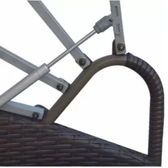 Lit De Jardin Rond Avec Toit Résine Tressée Marron Velass -Chair Soldes Boutique lit de jardin rond avec toit resine tressee marron velass 8718475502500 384412