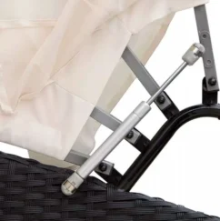 Lit De Jardin Rond Avec Toit Résine Tressée Noire Velass -Chair Soldes Boutique lit de jardin rond avec toit resine tressee noire velass 8718475502517 384408