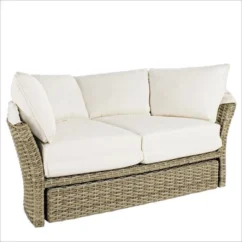 Lit De Jardin Rotatif En Aluminium Tresse En Fibre Blanc Laurie -Chair Soldes Boutique lit de jardin rotatif en aluminium tresse en fibre blanc laurie 3666722592338 1393486