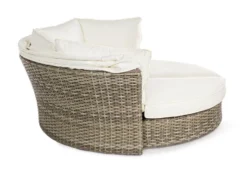 Lit De Jardin Rotatif En Aluminium Tresse En Fibre Blanc Laurie -Chair Soldes Boutique lit de jardin rotatif en aluminium tresse en fibre blanc laurie 3666722592338 1393492