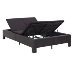 Lit De Jardin Tissu Et Résine Tressée Noir Daget -Chair Soldes Boutique lit de jardin tissu et resine tressee noir daget 3666722558297 386087
