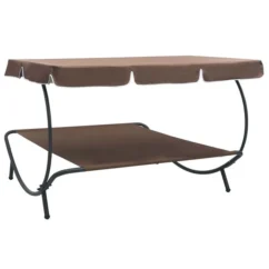 Lit De Repos D'extérieur Avec Auvent Marron 10 Lit De Repos D'extérieur Avec Auvent Marron -Chair Soldes Boutique lit de repos d exterieur avec auvent marron 3666722528221 554148