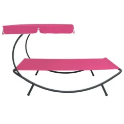 Lit De Repos D'extérieur Avec Auvent Rose -Chair Soldes Boutique lit de repos d exterieur avec auvent rose 3666722460682 763561