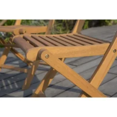 Lot De 2 Chaises De Jardin Pliantes En Eucalyptus FSC - 57 X 46,5 X 90 Cm -Chair Soldes Boutique lot de 2 chaises de jardin pliantes en eucalyptus fsc 57 x 46 5 x 90 cm 3612401826096 1246546