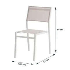 Lot De 4 Chaises Alu Textilene -Chair Soldes Boutique lot de 4 chaises alu textilene 2008248697530 659052