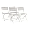 Lot De 6 Chaises Pliantes Alu Textilene