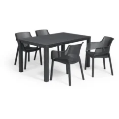 Lots De 6 Fauteuils Monoblocs - Empilables En Résine De Synthese - Forme Cabriolet - Finition 3D (Mesh) -co - ALLIBERT BY KETER - -Chair Soldes Boutique lots de 6 fauteuils monoblocs empilables en resine de synthese forme cabriolet finition 3d mesh co allibert by keter 8711245151083 597555