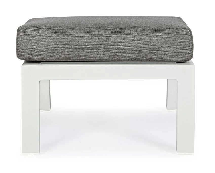 Pouf De Jardin Carré Aluminium Blanc Et Gris Keman L 60 Cm 9 Pouf De Jardin Carré Aluminium Blanc Et Gris Keman L 60 Cm – Image 9