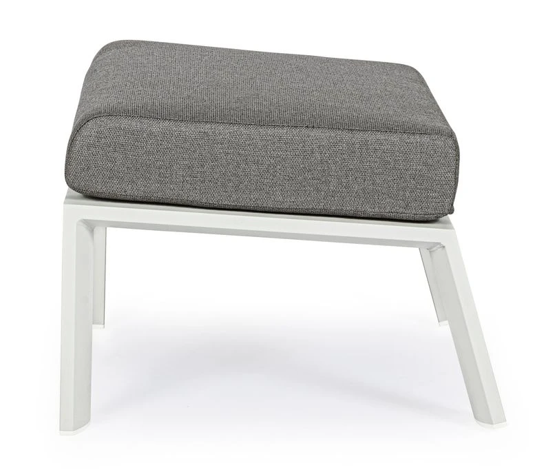 Pouf De Jardin Carré Aluminium Blanc Et Gris Keman L 60 Cm 11 Pouf De Jardin Carré Aluminium Blanc Et Gris Keman L 60 Cm – Image 11