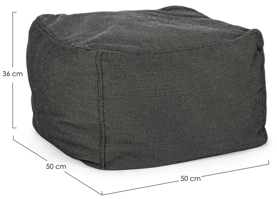 Pouf De Jardin En Tissu Olefin Anthracite Sady 3 Pouf De Jardin En Tissu Olefin Anthracite Sady – Image 3