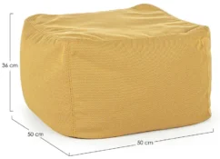 Pouf De Jardin En Tissu Olefin Jaune Sady -Chair Soldes Boutique pouf de jardin en tissu olefin jaune sady 3666722592277 1391686