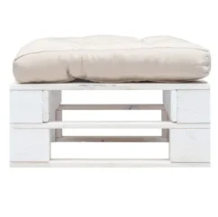 Chair Soldes Boutique -Chair Soldes Boutique pouf de jardin polyester beige et pin massif blanc vralee 3666722762489 383222