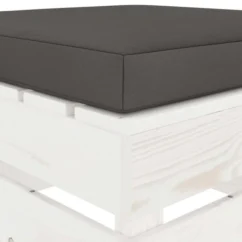 Repose-pied Palette De Jardin Avec Coussin Anthracite Bois -Chair Soldes Boutique repose pied palette de jardin avec coussin anthracite bois 8719883896427 1257823