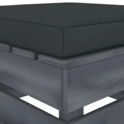 Repose-pied Palette De Jardin Avec Coussin Anthracite Bois 3 -Chair Soldes Boutique repose pied palette de jardin avec coussin anthracite bois 8719883897806 1257947