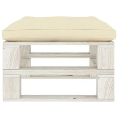 Repose-pied Palette De Jardin Avec Coussin Crème Bois 3 -Chair Soldes Boutique repose pied palette de jardin avec coussin creme bois 3666722146913 1281566