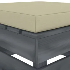 Repose-pied Palette De Jardin Avec Coussin Crème Bois 2 -Chair Soldes Boutique repose pied palette de jardin avec coussin creme bois 8719883898483 1281066