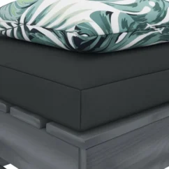 Repose-pied Palette De Jardin Avec Coussin Fleur Bois -Chair Soldes Boutique repose pied palette de jardin avec coussin fleur bois 8719883898711 1281194