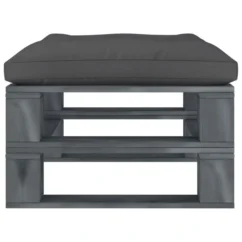 Repose-pied Palette De Jardin Avec Coussin Noir Bois 2 -Chair Soldes Boutique repose pied palette de jardin avec coussin noir bois 8719883902432 1258908