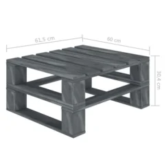 Repose-pied Palette De Jardin Avec Coussin Noir Bois 2 -Chair Soldes Boutique repose pied palette de jardin avec coussin noir bois 8719883902432 1258911