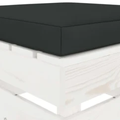 Repose-pied Palette De Jardin Et Coussin Noir Bois -Chair Soldes Boutique repose pied palette de jardin et coussin noir bois 8719883896199 1280525