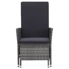 Salon De Jardin 2 Pcs Avec Coussins Résine Tressée Gris 6 -Chair Soldes Boutique salon de jardin 2 pcs avec coussins resine tressee gris 3666722364324 935720