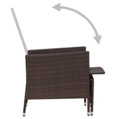 Salon De Jardin 2 Pcs Avec Coussins Résine Tressée Marron 3 -Chair Soldes Boutique salon de jardin 2 pcs avec coussins resine tressee marron 3666722364331 935710