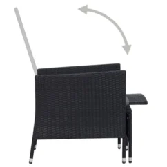 Salon De Jardin 2 Pcs Avec Coussins Résine Tressée Noir 2 -Chair Soldes Boutique salon de jardin 2 pcs avec coussins resine tressee noir 3666722364348 935698