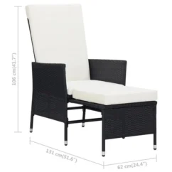 Salon De Jardin 2 Pcs Avec Coussins Résine Tressée Noir 2 -Chair Soldes Boutique salon de jardin 2 pcs avec coussins resine tressee noir 3666722364348 935703