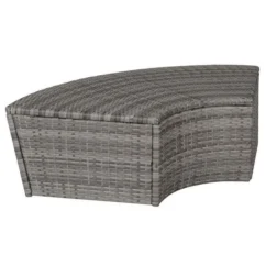 Salon De Jardin à LED 4 Pièces Résine Tressée Et Tissu Gris Uvo -Chair Soldes Boutique salon de jardin a led 4 pieces resine tressee et tissu gris uvo 8718475609643 383556