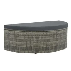 Salon De Jardin Avec Parasol Résine Tressée Et Tissu Gris Uvo -Chair Soldes Boutique salon de jardin avec parasol resine tressee et tissu gris uvo 3666722560955 383573