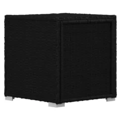 Set Chaise Longue Et Table Tissu Et Résine Tressée Noir Viali -Chair Soldes Boutique set chaise longue et table tissu et resine tressee noir 3666722554404 389569