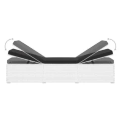 Set Chaise Longue Et Table Tissu Noir Et Résine Blanche Viali 6 Set Chaise Longue Et Table Tissu Noir Et Résine Blanche Viali -Chair Soldes Boutique set chaise longue et table tissu noir et resine blanche 3666722554398 389574