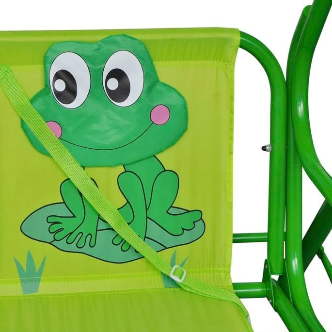 Siège Balançoire Pour Enfants Vert 4 Siège Balançoire Pour Enfants Vert – Image 4