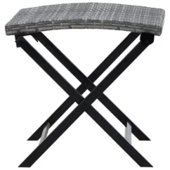Tabouret Pliable Résine Tressée Gris -Chair Soldes Boutique tabouret pliable resine tressee gris 3666722179478 1218633