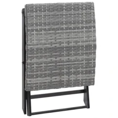 Tabouret Pliable Résine Tressée Gris -Chair Soldes Boutique tabouret pliable resine tressee gris 3666722179478 1218634