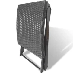 Tabouret Pliable Résine Tressée Noir 8 Tabouret Pliable Résine Tressée Noir -Chair Soldes Boutique tabouret pliable resine tressee noir 3666722181303 1216914