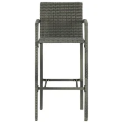 Tabourets De Bar 2 Pcs Gris Résine Tressée -Chair Soldes Boutique tabourets de bar 2 pcs gris resine tressee 3666722354813 943916