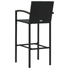 Tabourets De Bar 2 Pcs Noir Résine Tressée 12 Tabourets De Bar 2 Pcs Noir Résine Tressée -Chair Soldes Boutique tabourets de bar 2 pcs noir resine tressee 3666722354820 943910