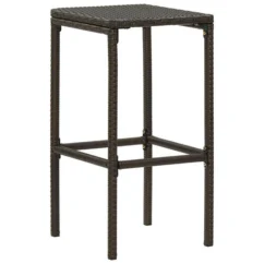 Tabourets De Bar Avec Coussins 3 Pcs Marron Résine Tressée -Chair Soldes Boutique tabourets de bar avec coussins 3 pcs marron resine tressee 3666722354912 943836