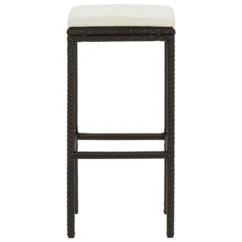 Tabourets De Bar Avec Coussins 6 Pcs Marron Résine Tressée -Chair Soldes Boutique tabourets de bar avec coussins 6 pcs marron resine tressee 3666722354851 943885