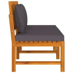 VidaxL Lit De Jour Avec Coussin Gris 200x60x75 Cm Bois D'acacia Solide -Chair Soldes Boutique vidaxl lit de jour avec coussin gris 200x60x75 cm bois d acacia solide 3666722922715 1512414